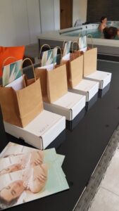 Menopause spa day gift bags